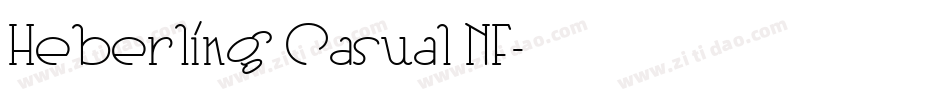 Heberling Casual NF字体转换